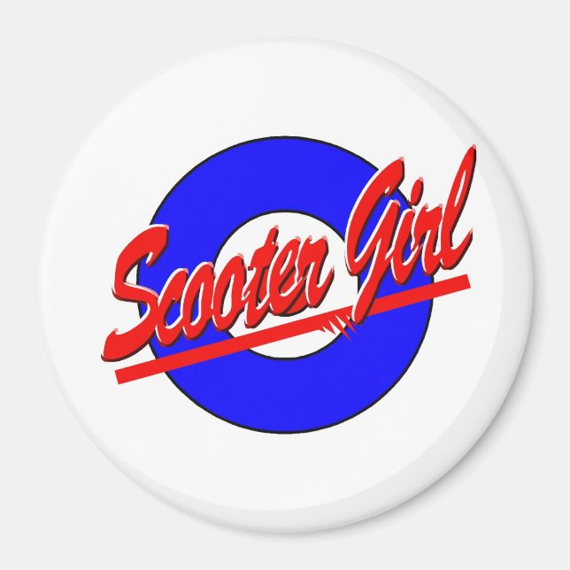 Scooter Girl Magnet (Front)