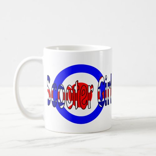 Scooter Girl Mod target Coffee Mug