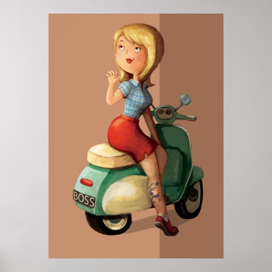 Scooter Girl Poster