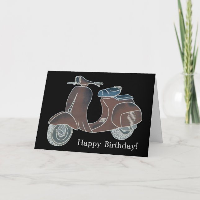 Scooter Greeting Card (Front)