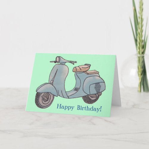 Scooter Greeting Card