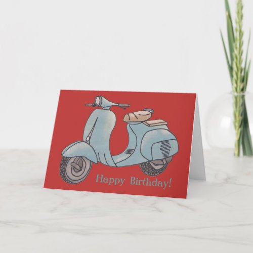 Scooter Greeting Card