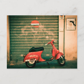Scooter in Italy Postcard
