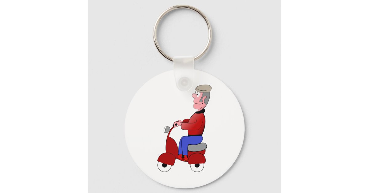 Scooter Keychain | Zazzle