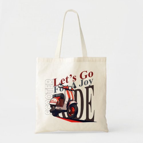 Scooter Lets Go Tote Bag