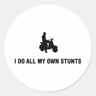 Scooter Lover Classic Round Sticker