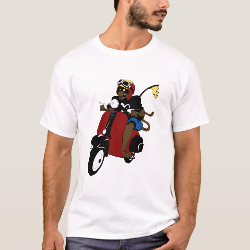 Scooter Monkey T_Shirt