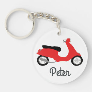 Scooter Moped Motorcycle CUSTOM Keychain