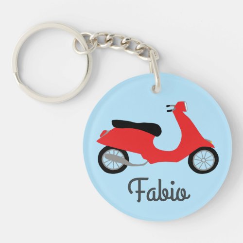 Scooter Moped Motorcycle CUSTOM  Keychain