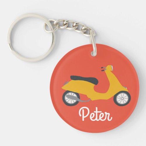 Scooter Moped Motorcycle CUSTOM    Keychain
