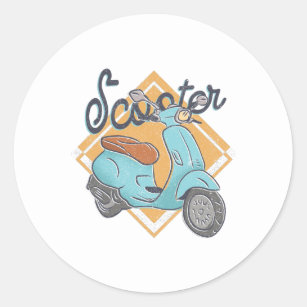 Scooter Sticker, Vespa Stickers, Italian Scooter Italy, Vintage