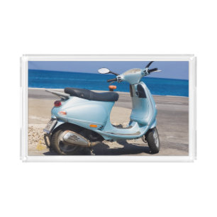 Scooter On The Beach Ephesus, Turkey Acrylic Tray