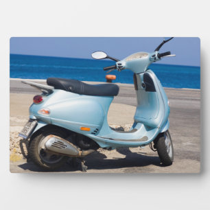 Scooter On The Beach Ephesus, Turkey Plaque