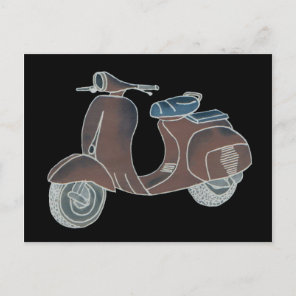 Scooter postcard