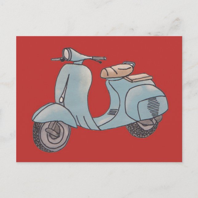 Scooter postcard (Front)