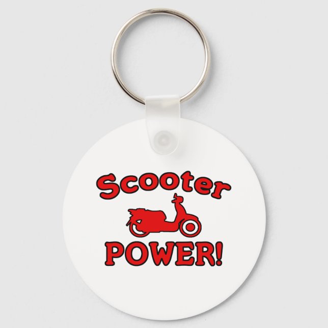 Scooter POWER! Keychain (Front)