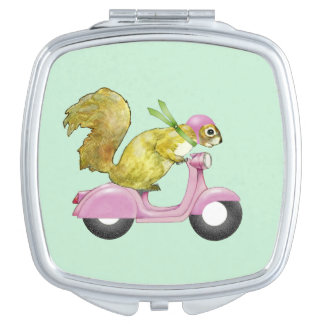 Scooter Squirrel Compact Mirror