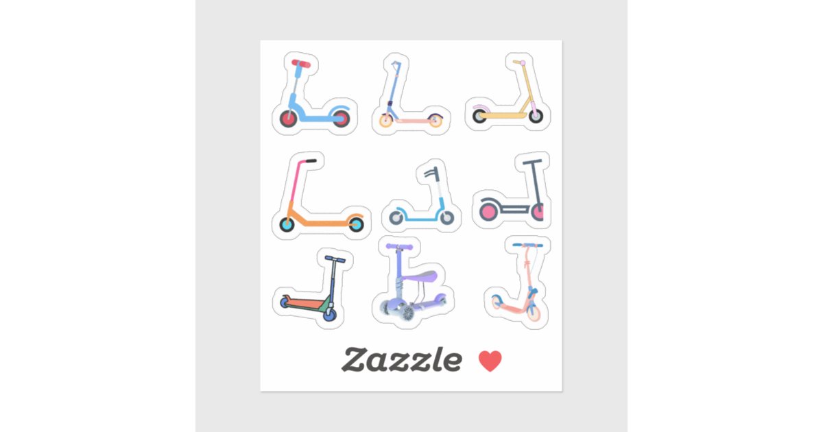 Scooter Stickers | Zazzle