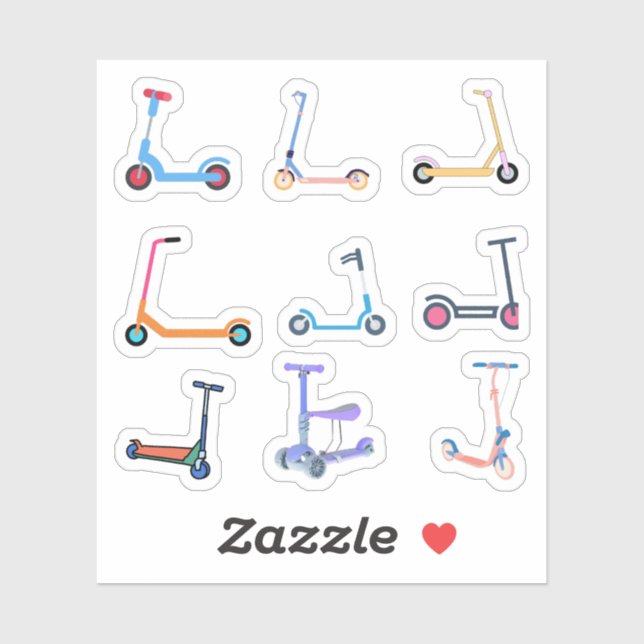 Scooter Stickers (Sheet)