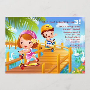 Scooter Tots Invitation