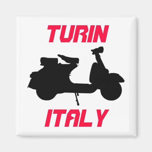 Scooter, Turin, Italy Magnet (Front)