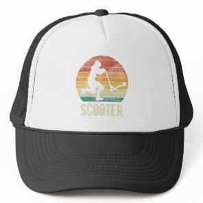 Scooter vintage sunset retro E-Scooter Trucker Hat