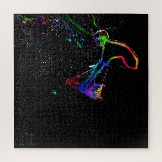 Scootering in Space - Scooter Boy   Jigsaw Puzzle (Vertical)