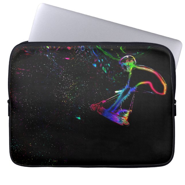 Scootering in Space - Scooter Boy  Laptop Sleeve (Front)
