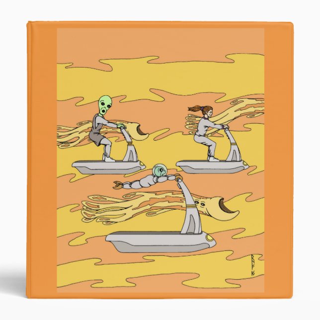 Scootering With the Wind Riders 3 Ring Binder (Front)