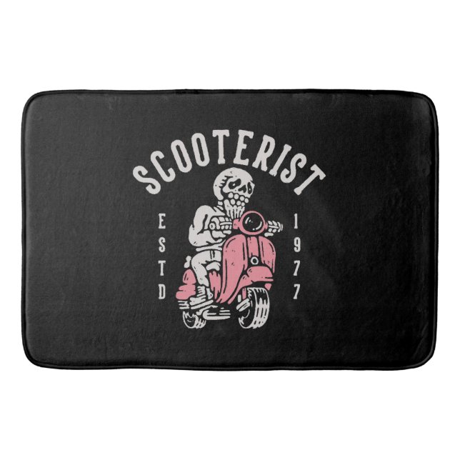 scooterist your tagline here bath mat (Front)
