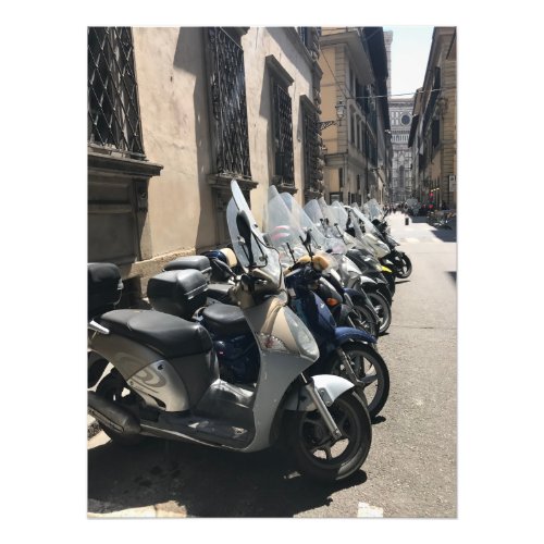 Scooters in Florence Italy Photo Print