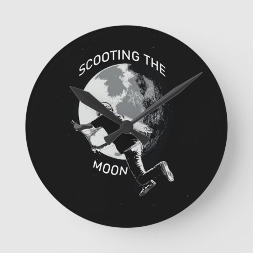 Scooting the Moon _ Stunt Scooter  Round Clock