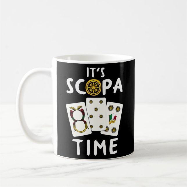 Scopa Italian Card Game Scopa Player Coffee Mug (Left)