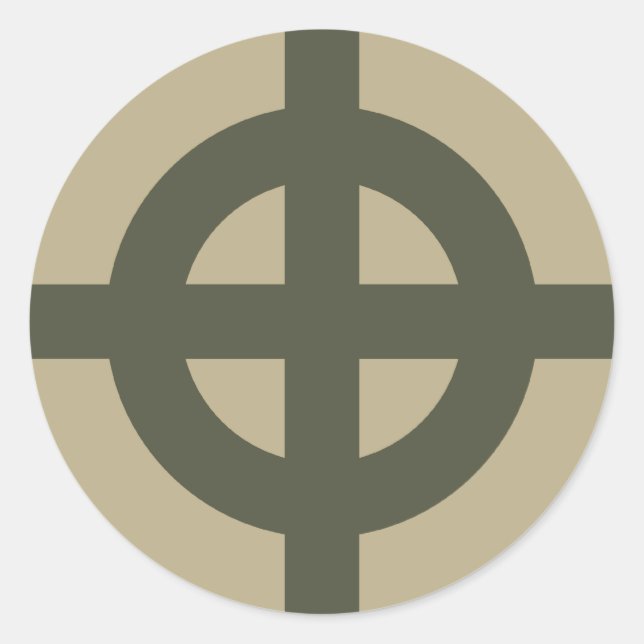 Scope Cap Sticker, Celtic Cross, Style 1 Classic Round Sticker (Front)