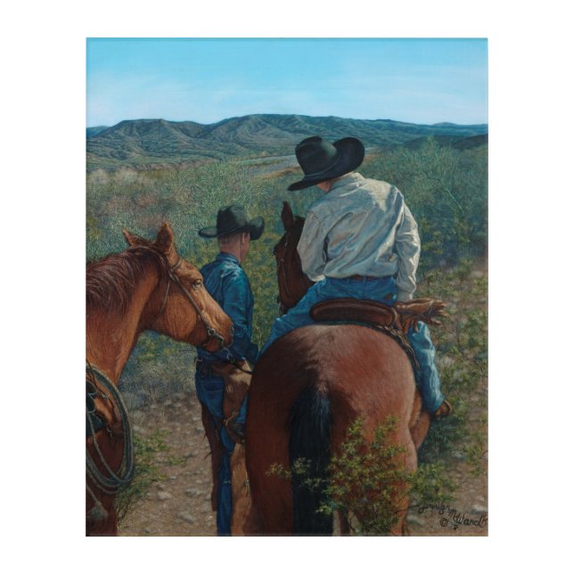 Scoping the Bosque Acrylic Print (Front)