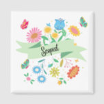 Scopist Spring Floral Magnet<br><div class="desc">Scopists deserve pretty things in their home office! This pretty spring floral magnet is the perfect accent for your freelance life!</div>