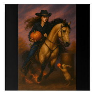 Scorching Fast Barrel Racing Team! Acrylic Print