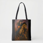Scorching Fast Barrel Racing Team In Fall  Tote Bag
