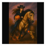 Scorching Fast Barrel Racing Team! Photo Print