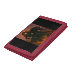Scorching Fast Barrel Racing Team! Trifold Wallet