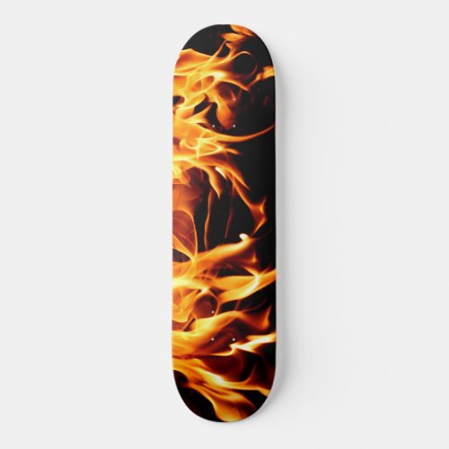 Scorching Flames Photography Skateboard