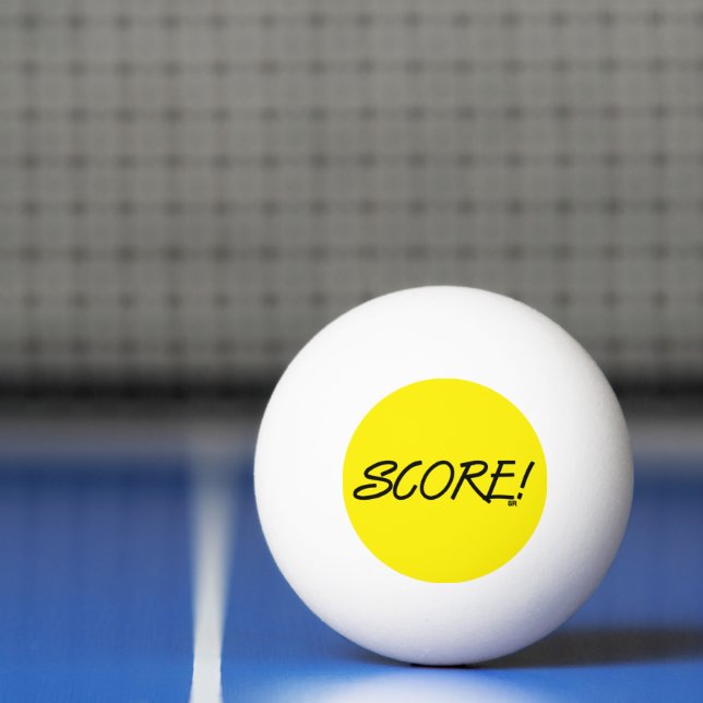 Score 3-star yellow ping pong ball (Net)