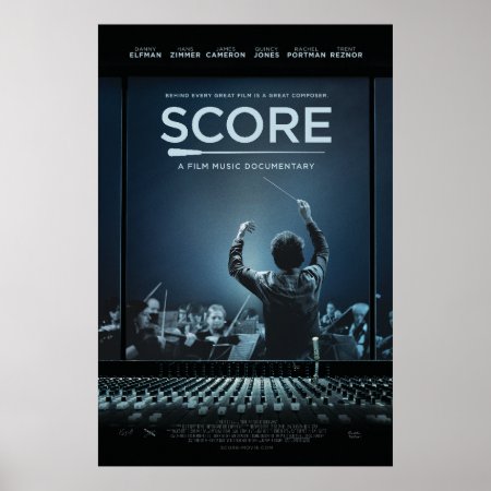 Score Baton Poster By Epicleff Media
