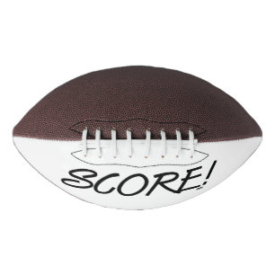 Score black and white football