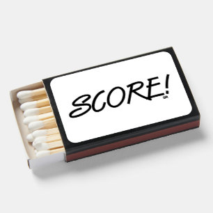 Score black matchboxes