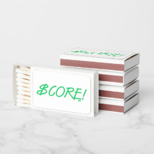 Score dollar sign white matchboxes