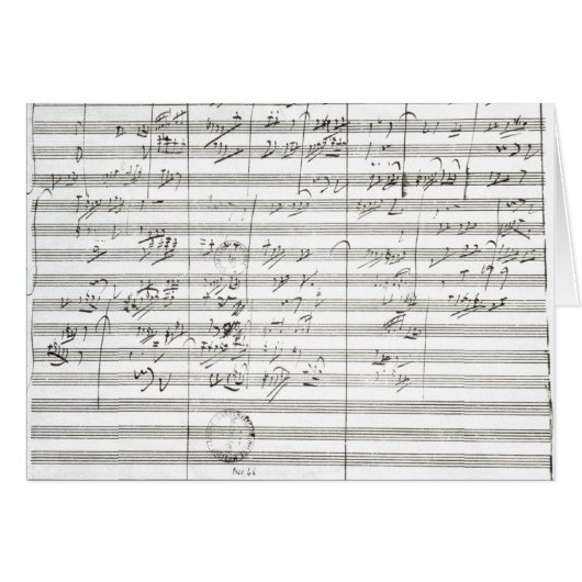 Score for the 3rd Movement of the 5th Symphony (Front Horizontal)
