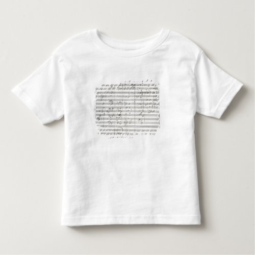 Score for the 3rd Movement of the 5th Symphony Toddler T_shirt