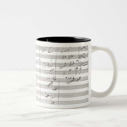 Score for the 3rd Movement of the 5th Symphony Two_Tone Coffee Mug