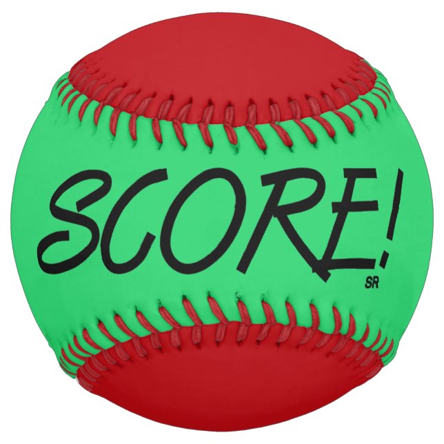 Score green and red softball (Front)